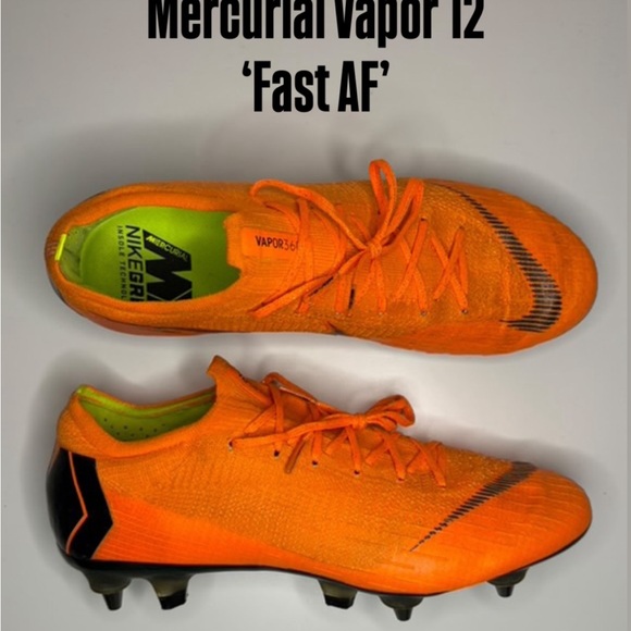 neon orange nike soccer cleats